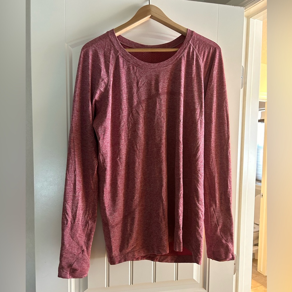 Lululemon swiftly long sleeve tee, size 16